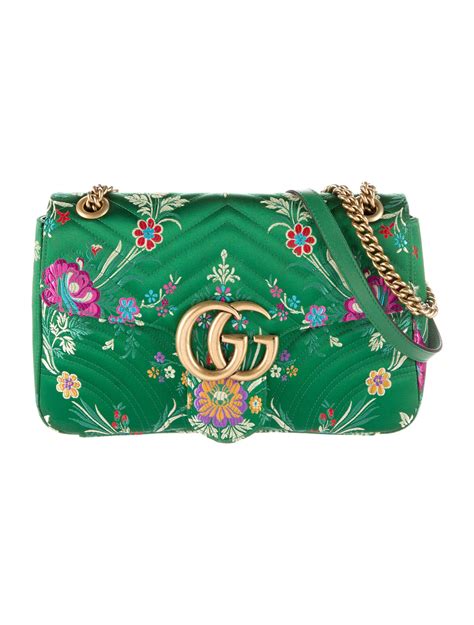 gucci green jacquard marmont|Gucci Marmont collection.